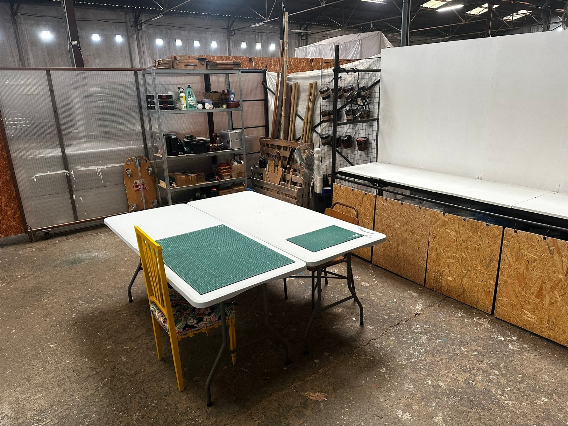 Private artist studio in a shared maker hub near Valencia
